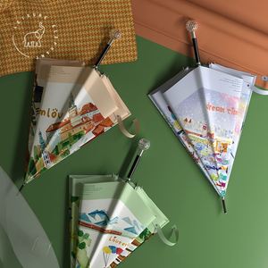 Paraguas Clásico Recto de Diseño Novedoso al por Mayor, Ligero, con 8 Varillas, Apertura Automática, Pongee 210T, Impresión Personalizada para Golf y Lluvia, Moderno - Product Image 3