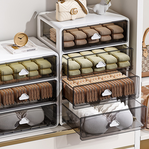 Boîte de rangement pour sous-vêtements et culottes Xingyou, organisateur de chaussettes 3-en-1 de type tiroir, rangement pour vêtements intimes - Product Image 4