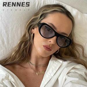 RTS Trendy Full Rim Cat Eye Lunettes de soleil pour femmes hommes UV400 Optical PC Black Shades Cute Sexy Unisex Fashion Eyewear - Product Image 3