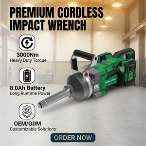 <span class=keywords><strong>Llave</strong></span> de <span class=keywords><strong>Impacto</strong></span> Eléctrica sin Escobillas de 3000 Nm, 21 V, 2 Baterías de Litio de 8.0 Ah, Accionamiento de 1 Pulgada, para Reparación Industrial de Tuercas de Rueda de Camiones de Uso Pesado - Product Image 1