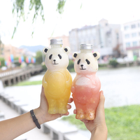 Botol Jus Plastik Bentuk Hewan Lucu 700Ml Kosong PET dengan Tutup Sekrup untuk Minuman, Dijual Langsung dari Pabrik