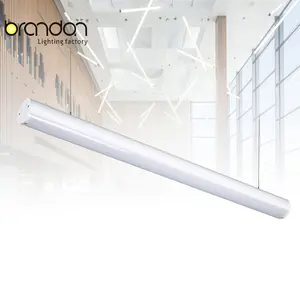 Aluminum Profile Suspended Indoor Commercial Led Linear Pendant Light 2ft/4ft/5ft/6ft 600mm 1200mm 1500mm 1800mm Office PC ROHS