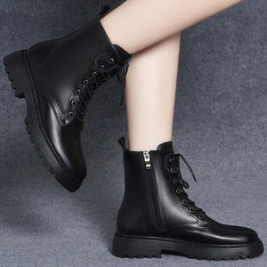 <span class=keywords><strong>Bottes</strong></span> d'Hiver à Fermeture Éclair Latérale, Chaussures Courtes Chaudes en Peluche pour Femmes, Tailles 35-41, Collection 2024 - Product Image 4