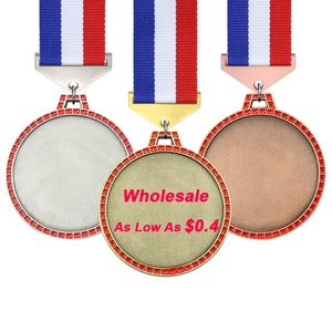 Medallas Deportivas de Metal para Campeonatos de Boxeo, con Logotipo Grabado, Acabado Esmaltado, Aleación de Zinc, Cintas, Premios Personalizados Escolares en Oro - Product Image 3