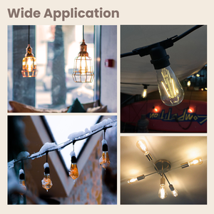Bombilla LED Edison de Filamento, Precio de Fábrica, 4W, E27, 230V, ST64, 470LM, Vidrio Transparente, Apta para Diversos Tipos de Lámparas, CE - Product Image 5