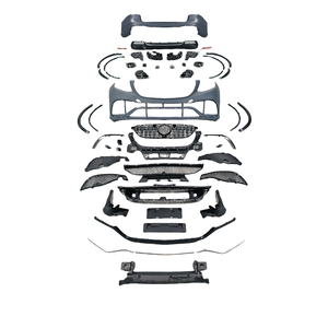 Para <span class=keywords><strong>Mercedes</strong></span> Benzs <span class=keywords><strong>GLS</strong></span> X166, actualización a <span class=keywords><strong>GLS</strong></span> AMG63, kit de carrocería de estilo AMG delantero y trasero deportivo con nuevos recortes de parachoques, kits de carrocería - Product Image 1