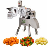 Machine à couper les légumes et les fruits en cubes SAIDASHI 300-1000 kg/h, machine à couper les pommes de terre en cubes, 110V 360V