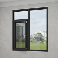 CHANGYI Nepal Market Ventana de persiana de inclinación y giro de madera marrón maciza Estilo columpio moderno con perfil de ventana de aluminio para uso en el baño