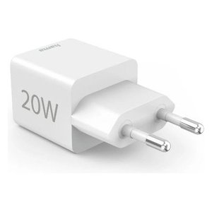 Caricabatterie USB <b>Type</b> A USB <b>Type</b> <b>C</b> 20W White Fast Charging Adapter - Product Image 5