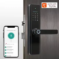 Pengenalan Akses Sidik Jari Biometrik Buka Kunci Otomatis Bel Pintu Rumah Kunci Pintu Pintar dengan Kamera
