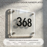 Plaques en acrylique découpées au laser, numéros de maison extérieurs personnalisés de qualité supérieure pour la signalisation publicitaire et l'éclairage