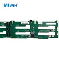 Maßgefertigter MIWIN Sas 3.0 12Gb HDD Backplane 3,5 Zoll 2U 12-Bay Server-Komponenten Sas Festplatten-Backplane Hersteller