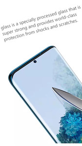 Protector de pantalla nano para móvil, vidrio templado curvo, resistente a arañazos, 9h, para samsung s20 <span class=keywords><strong>u</strong></span> - Product Image 6