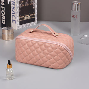 <span class=keywords><strong>Pochette</strong></span> de voyage de rangement matelassée en gros sacs cosmétiques décontractés trousse de toilette trousse de maquillage de voyage <span class=keywords><strong>rose</strong></span> noir - Product Image 4
