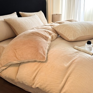 Juego de Ropa de Cama Cálida para Invierno, Moderno, con Funda de Edredón de Felpa, Ecológico, Antibacteriano, para Mayor Comodidad y Estilo - Product Image 1