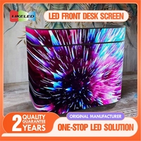 Pantalla LED de Alta Definición Modular de Nuevo Diseño para Interiores, P1.86 P2 P2.5, para Recepción, Pantalla LED de Escritorio