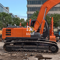 Excavadora Usada Hitachi ZX200 de 20 Toneladas, Origen Japón, Brazo Largo, Pocas Horas de Uso, Bomba de Caja de Cambios Isuzu, 122kw de Potencia, Probada e Inspeccionada