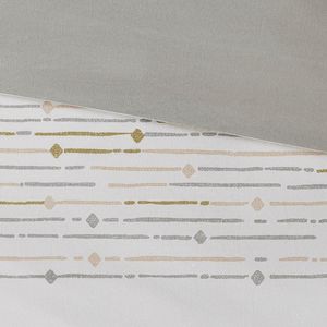 DB 300TC Floral Striped <b>Comforter</b> <b>Set</b> Trims Cotton Printed 8pcs King Size 4pcs Queen Size for Home Wedding Hotel Polyester PVC - Product Image 5