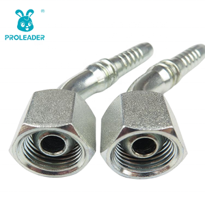 PROLEADER 20141 Raccordo Idraulico Femmina Metrico a 45 Gradi in <span class=keywords><strong>Acciaio</strong></span> al Carbonio Zincato Forgiato ad Alta Pressione - Product Image 4