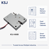 Serrure de casier intelligente KSJ KSJ-666B, serrure à solénoïde, serrure électronique pour armoire, livraison de colis, ANSI Grade 1, DC12V/24V, armoire de rangement