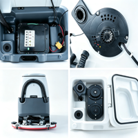 Nouvelle autolaveuse commerciale à double brosse électrique autopropulsée pour le nettoyage des hôpitaux