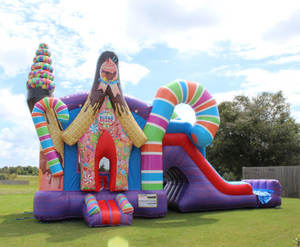 Candy Land Bounce House, <span class=keywords><strong>Location</strong></span> <span class=keywords><strong>de</strong></span> château gonflable sur le thème <span class=keywords><strong>de</strong></span> Candy Land pour les fêtes, Candyland Jumping Castle - Product Image 6