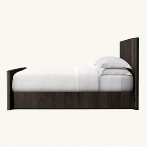 Muebles de Dormitorio de Diseño Contemporáneo OEM, Cama Doble King Size Moderna de Alta Gama con Estructura de Madera y Cabecera - Product Image 2