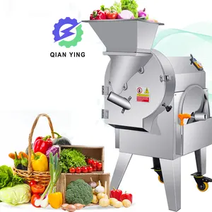 Commercial Large Capacity Root Fruit Cutter Slicing Chopper Ginger Potato Onion Carrot Dicing Cube Vegetables Cutting Machine