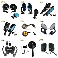 Rétroviseur latéral de moto WANOU réglable à aile fixe, motif en fibre de carbone forgée