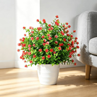 Boule de buis artificielle résistante aux UV pour jardin, fournitures de jardinage, buis artificiel pour intérieur, occasion Thanksgiving, en plastique