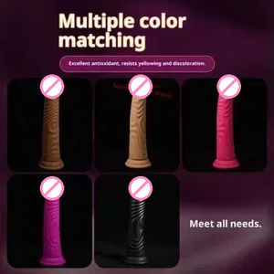 ของเล่นทางเพศสำหรับผู้หญิง รูปทรงอวัยวะเพศชาย ทำจากซิลิโคนเหลว ผิวสัมผัสแบบเกลียว นุ่ม ยืดหยุ่น กันน้ำ ทำความสะอาดง่าย ขายส่ง - Product Image 4