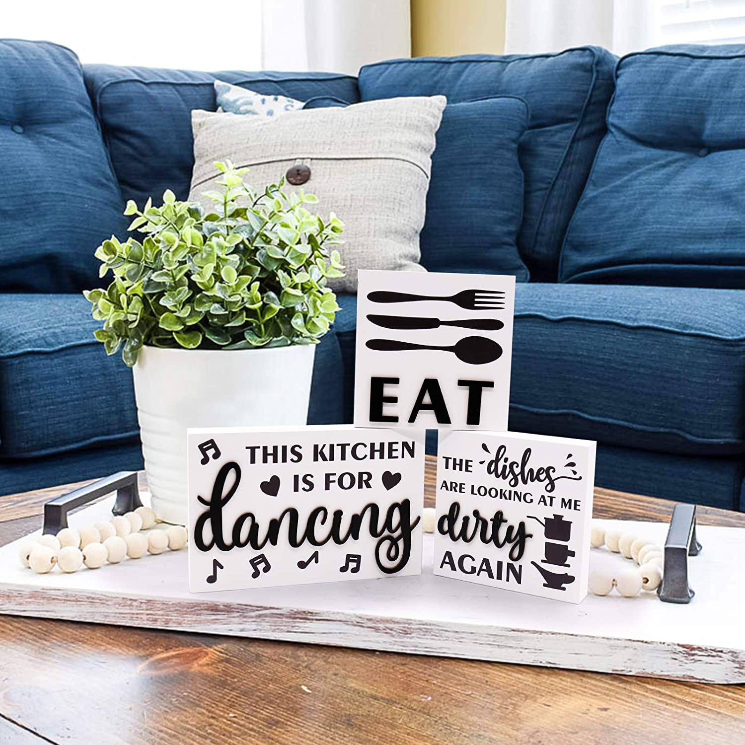 Многослойный кухонный поднос, забавная кухонная полка, деревянный логотип няни, съедобный фермерский декор, эта кухня предназначена для танцев, мини-кухни