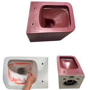 Inodoro moderno de pared para baño y cocina con bidé, rociador vertical de cerámica, inodoros en varios colores, sanitarios para hotel y ciudad. - Product Image 1