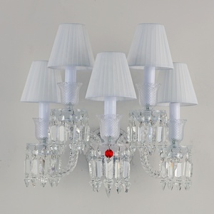 Lampu Dinding Tempat Lilin Samping Tempat Tidur Hotel, Lampu Dinding Kristal Modern Dekorasi Kamar Tidur