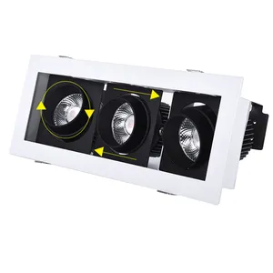 Spot lumineux led circulaire encastrable pour le plafond, éclairage d'intérieur, lumière anti-éblouissement, séries familiale, 7/60w, 220V, 1 unité - Product Image 1