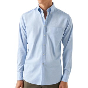 Nhà Sản Xuất Biểu Tượng Tùy Chỉnh 100% Cotton Oxford Váy Áo Sơ Mi Nút Xuống Người Đàn Ông Của Trang Phục Chính Thức Áo Sơ Mi Cho Văn Phòng - Product Image 1
