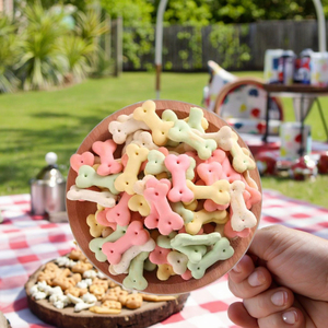 OEM ODM Organic liofilizado codorniz yema de huevo arándano cubo pollo sabor galletas comida saludable para mascotas tratar para gatos y perros - Product Image 1