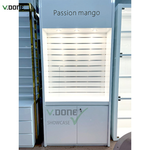 Thời trang tùy chỉnh MDF ván ép Kệ mỹ phẩm cửa hàng thiết kế nội thất trắng trang trí nội thất cửa hàng nước hoa giá đồ nội thất cho vẻ đẹp cửa hàng - Product Image 2