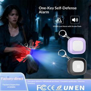 Alarme personnelle anti-agression pour femmes, dispositif de sécurité avec son et lumière tricolores pour la course nocturne et le cyclisme - Product Image 5