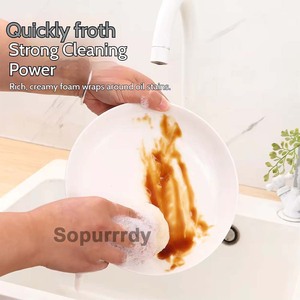 Éponge exfoliante naturelle en loofah avec logo personnalisé, brosse de nettoyage réutilisable pour la cuisine, la vaisselle, les ustensiles, la douche et la maison - Product Image 5