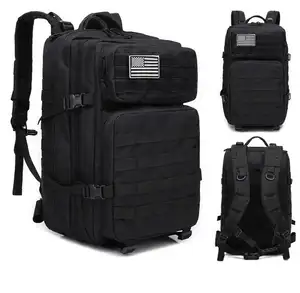 2024 New Low MOQ 900D oxford tactical backpack 45L Molle pouch assault pack camping tactical backpack bag OEM hiking backpack