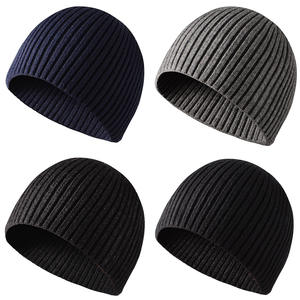 Vente en gros <span class=keywords><strong>de</strong></span> bonnets d'hiver unisexes à revers côtelés couleur acrylique bonnets chauds d'hiver bonnets <span class=keywords><strong>de</strong></span> pêcheur bonnet <span class=keywords><strong>de</strong></span> <span class=keywords><strong>montre</strong></span> court en tricot - Product Image 3