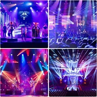 Équipement d'éclairage de scène LED Gobo Beam 180W, double 18 prismes, effet arc-en-ciel, tête mobile, DJ, soirée, spectacle, lumière disco