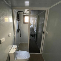 Maison en conteneur extensible préfabriquée de 20 pieds et 40 pieds à l'épreuve des ouragans Villa préfabriquée portable en acier de 2 chambres à coucher avec salle de bain