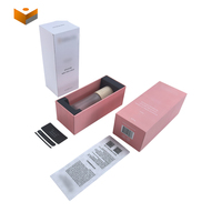 Boîtes en papier avec couvercle et fond en matériaux écologiques à impression personnalisée Boîtes d'emballage de luxe pour bouteilles de lotion corporelle cosmétiques