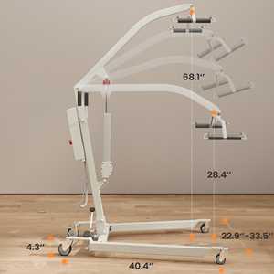 Silla de Transferencia Médica Eléctrica Plegable, Elevador de Pacientes con Eslinga para Ancianos, Fácil Almacenamiento, Alta Resistencia, Capacidad de 440 Libras - Product Image 6