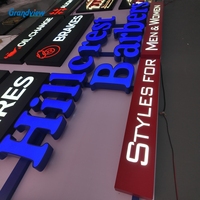 Enseigne lumineuse LED 3D personnalisée pour extérieur, lettres lumineuses, signalétique pour magasin, bâtiment, mur, publicité