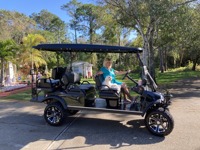 Nouvelle voiturette de golf électrique tout-terrain 48V à 6 places, bus touristique personnalisé à 6 places et mini-voiture à vendre, chariot UTV