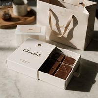 Venta al por mayor personalizado reciclado de calidad superior elegante caja de chocolate para llevar cajas de embalaje para la impresión digital