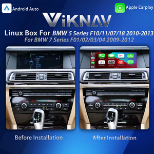 Linux için BMW 5 serisi F10/11/07/18 7 serisi F01/02/03/04 2009-2013 dekoder arayüz kutusu kablosuz Apple Carplay Android oto - Product Image 2